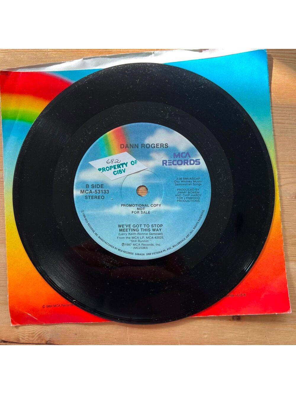 Dann Rogers - We've got to Stop Meeting this Way 45rpm VG+ R08